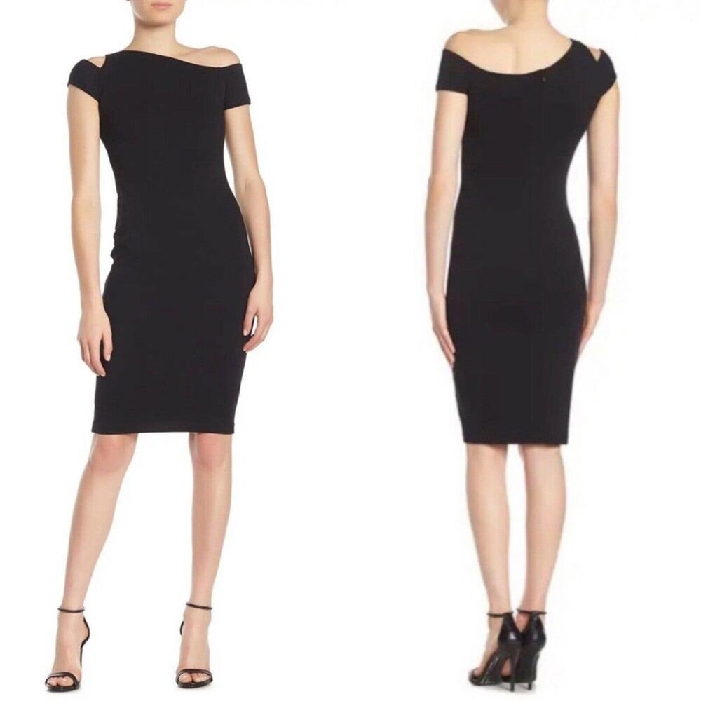Bailey 44 Black Caribbean Cutout Fitted Dress Medium NWT